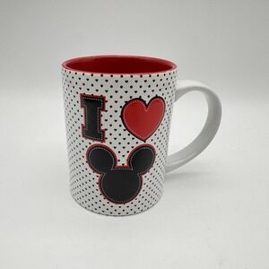 Disney Coffee Mug Jerry Leigh "I Heart Mickey"